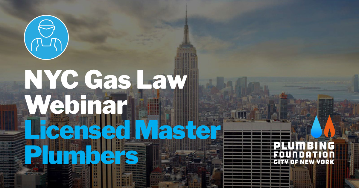 PFCNY NYC Gas Law Webinar Master Plumbers
