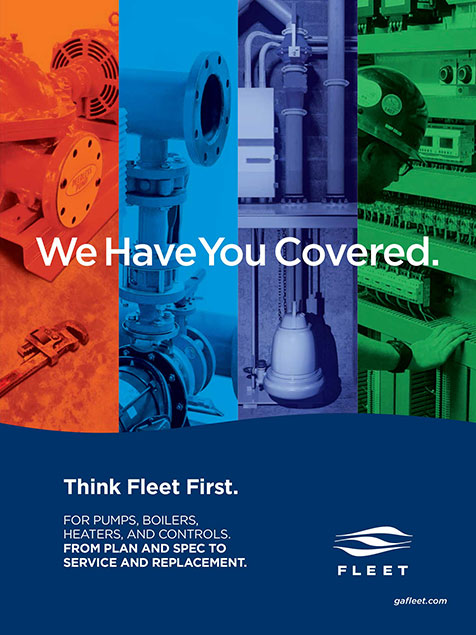 Think Fleet First. We have you covered. For pumps, boilers, heaters, and controls. From plan and spec to service and replacement.