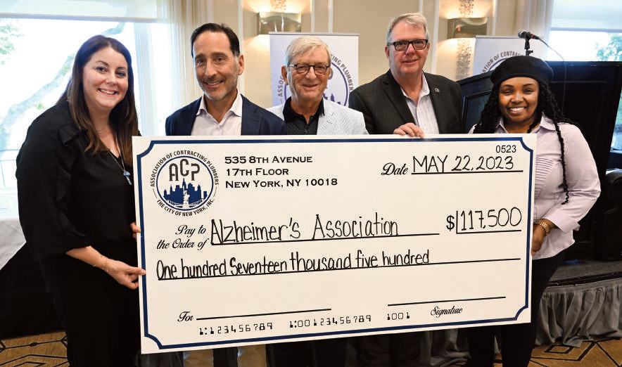 Association of Contracting Plumbers Raises Alzheimer's Association Funds